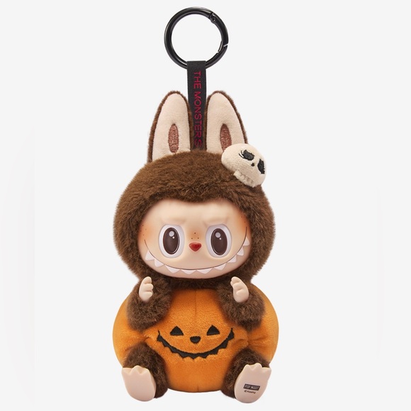 Happy Halloween Party Series - sitting Pumpkin Vinyl Plush Labubu